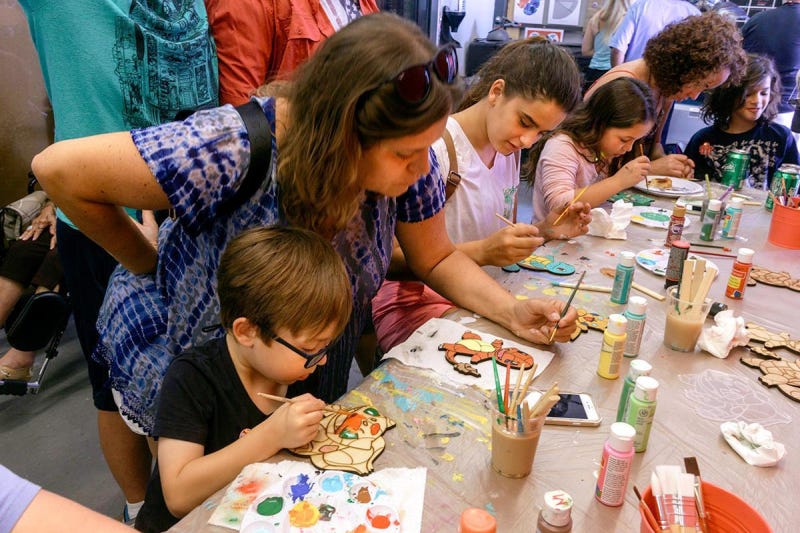 Kids at maker workshop