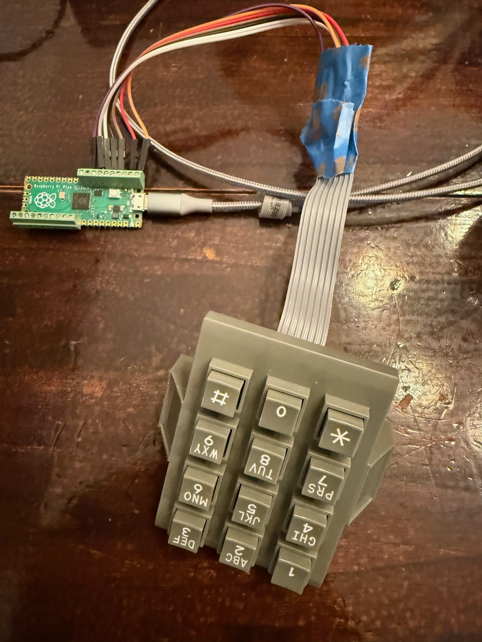 Pico wired to phone keypad